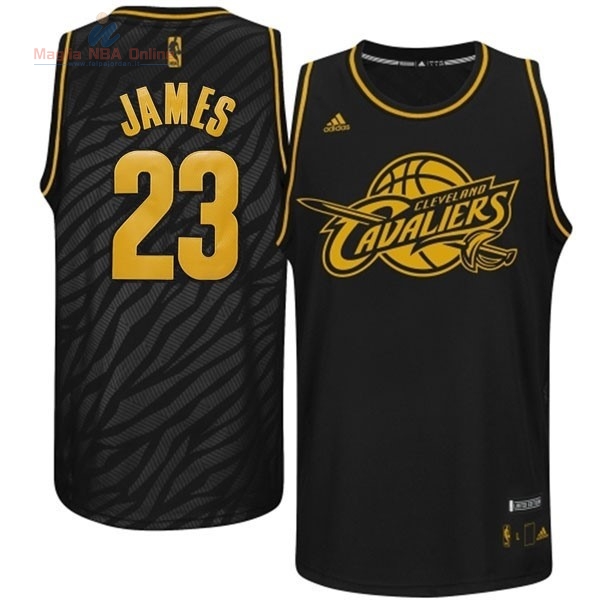 Acquista Maglia NBA Los Angeles Clippers Moda Metalli Preziosi #23 James Nero