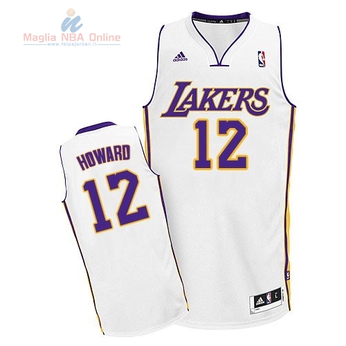 Acquista Maglia NBA Los Angeles Lakers #12 Dwight Howard Bianco