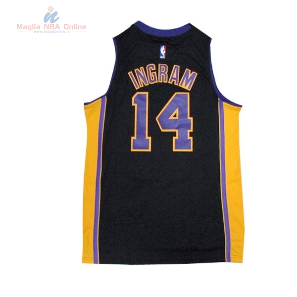 Acquista Maglia NBA Los Angeles Lakers #14 Ingram Nero