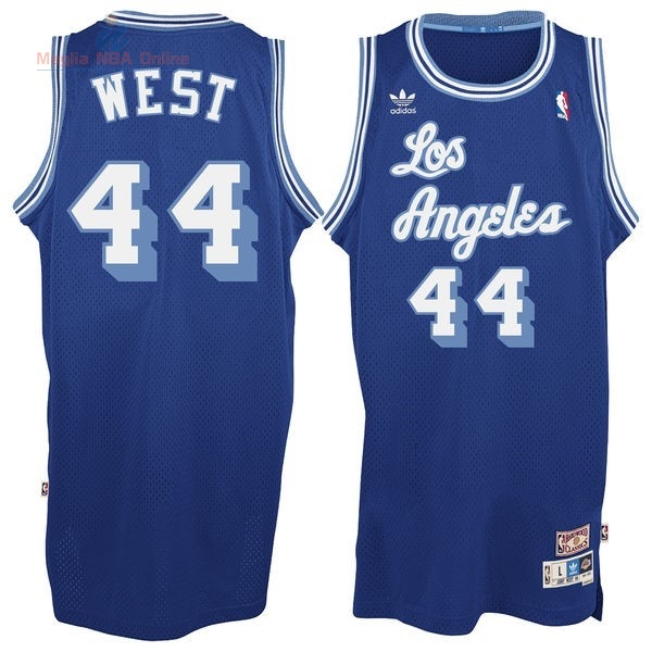 Acquista Maglia NBA Los Angeles Lakers #44 Jerry West Blu