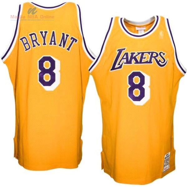 Acquista Maglia NBA Los Angeles Lakers #8 Kobe Bryant Giallo