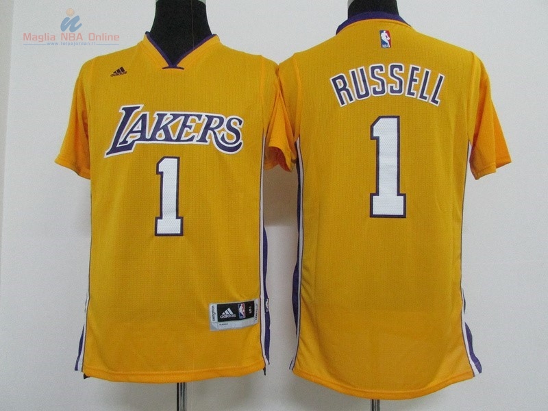 Acquista Maglia NBA Los Angeles Lakers Manica Corta #1 D'Angelo Russell Giallo