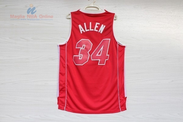 Acquista Maglia NBA Miami Heat #34 Ray Allen Rosso