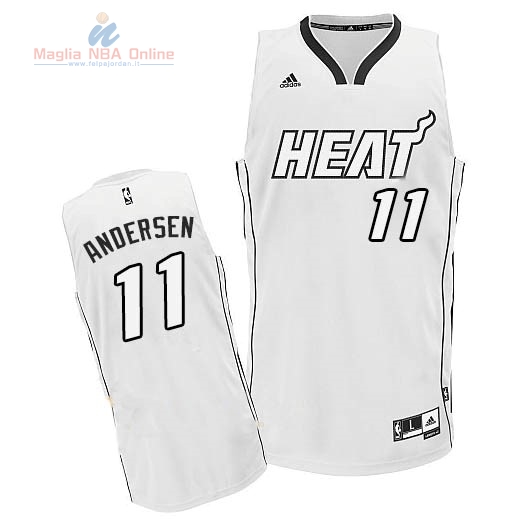Acquista Maglia NBA Miami Heat 2012 Natale #11 Andersen Bianco