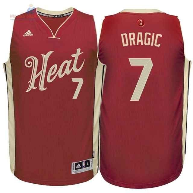 Acquista Maglia NBA Miami Heat 2015 Natale #7 Dragic Rosso