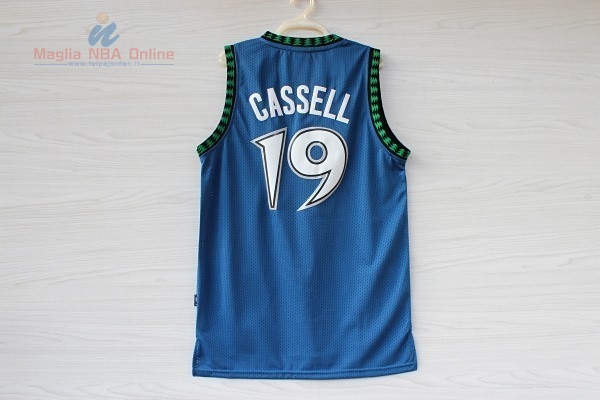 Acquista Maglia NBA Minnesota Timberwolves #19 Sam Cassell Retro Blu