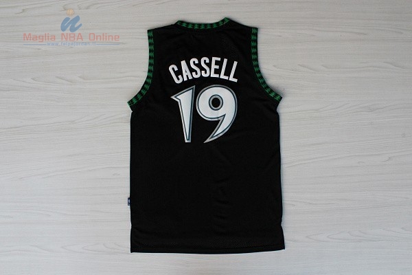 Acquista Maglia NBA Minnesota Timberwolves #19 Sam Cassell Retro Nero
