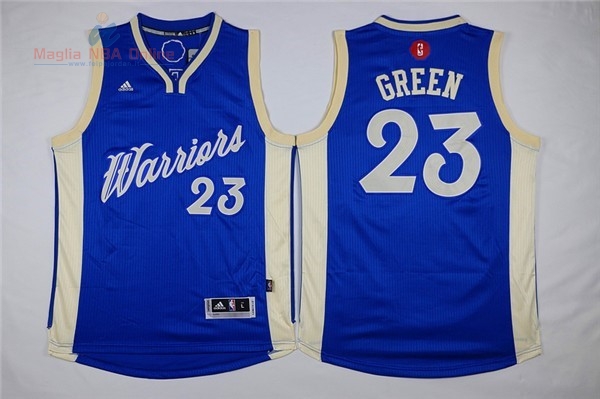 Acquista Maglia NBA Minnesota Timberwolves 2015 Natale #23 Verde Blu