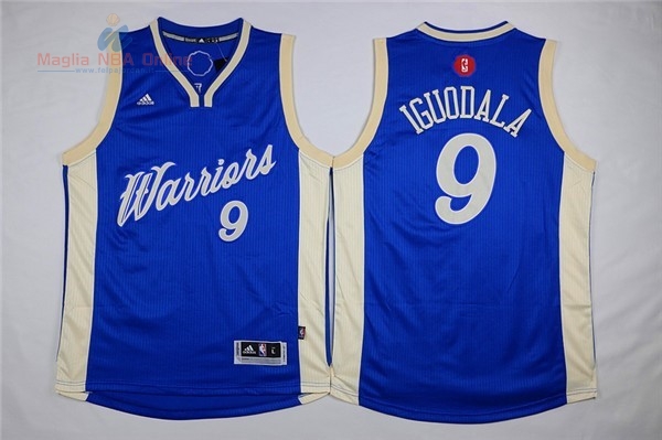 Acquista Maglia NBA Minnesota Timberwolves 2015 Natale #9 Iguodala Blu