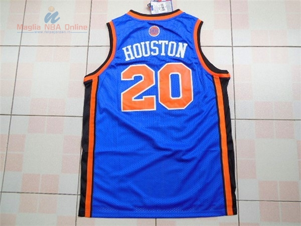 Acquista Maglia NBA New York Knicks #20 Allan Houston Blu
