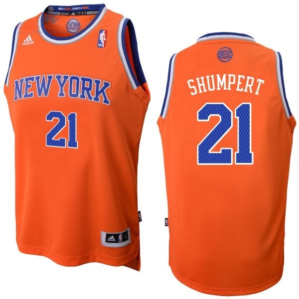 Acquista Maglia NBA New York Knicks #21 Iman Shumpert Arancia