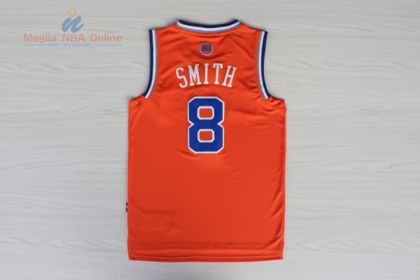 Acquista Maglia NBA New York Knicks #8 JR.Smith Arancia Blu