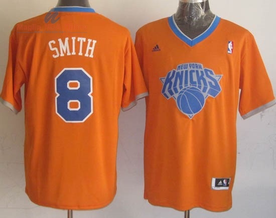 Acquista Maglia NBA New York Knicks 2013 Natale #8 Smith Arancia