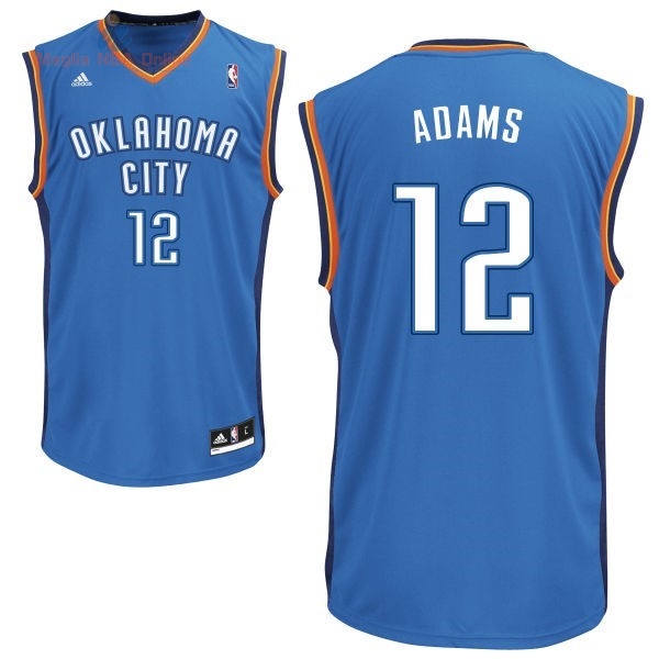 Acquista Maglia NBA Oklahoma City Thunder #12 Steven Adams Blu