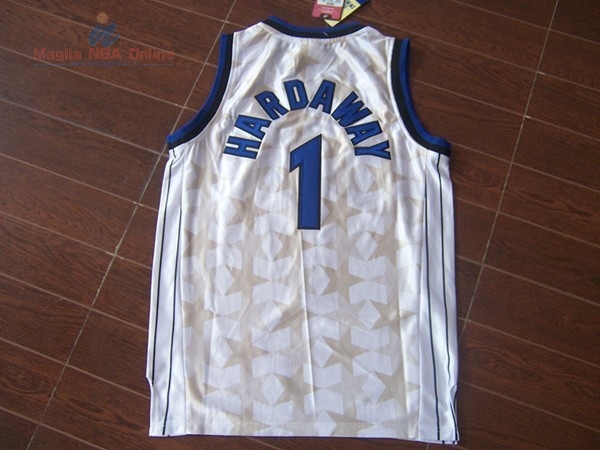 Acquista Maglia NBA Orlando Magic #1 Anfernee Hardaway Bianco Scuro