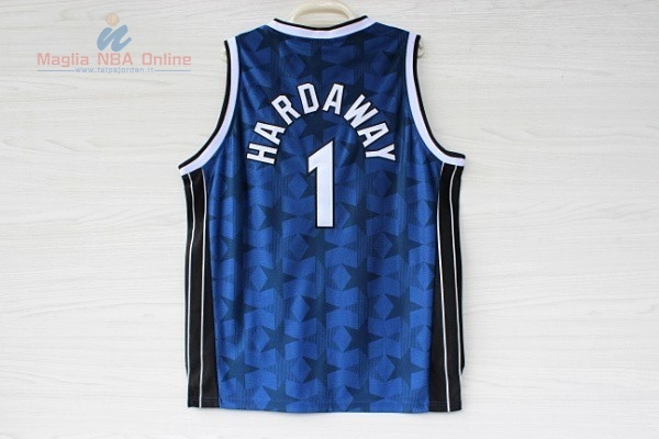 Acquista Maglia NBA Orlando Magic #1 Anfernee Hardaway Blu Scuro