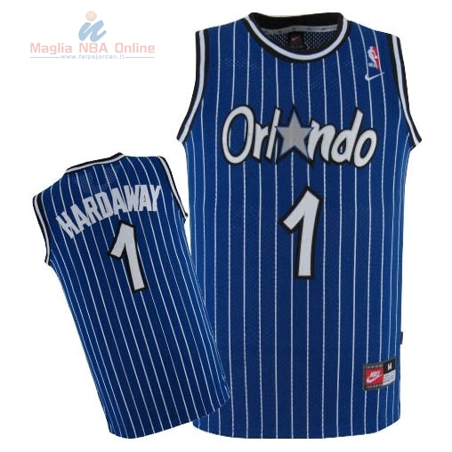 Acquista Maglia NBA Orlando Magic #1 Anfernee Hardaway Blu