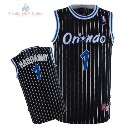 Acquista Maglia NBA Orlando Magic #1 Anfernee Hardaway Nero