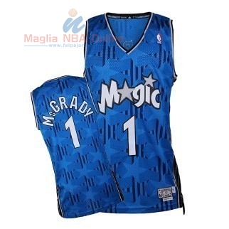 Acquista Maglia NBA Orlando Magic #1 Tracy McGrady Blu Scuro