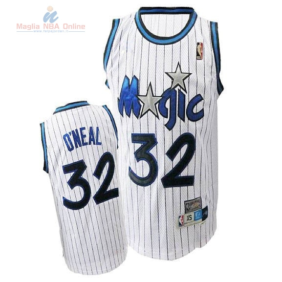 Acquista Maglia NBA Orlando Magic #32 Shaquille O'Neal Bianco