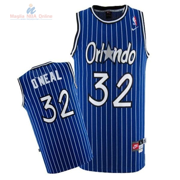 Acquista Maglia NBA Orlando Magic #32 Shaquille O'Neal Blu