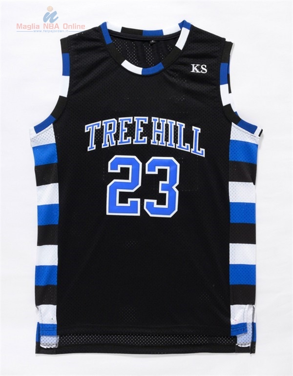 Acquista Maglia NBA Pelicula Basket Tree Hill #23 Scott Nero