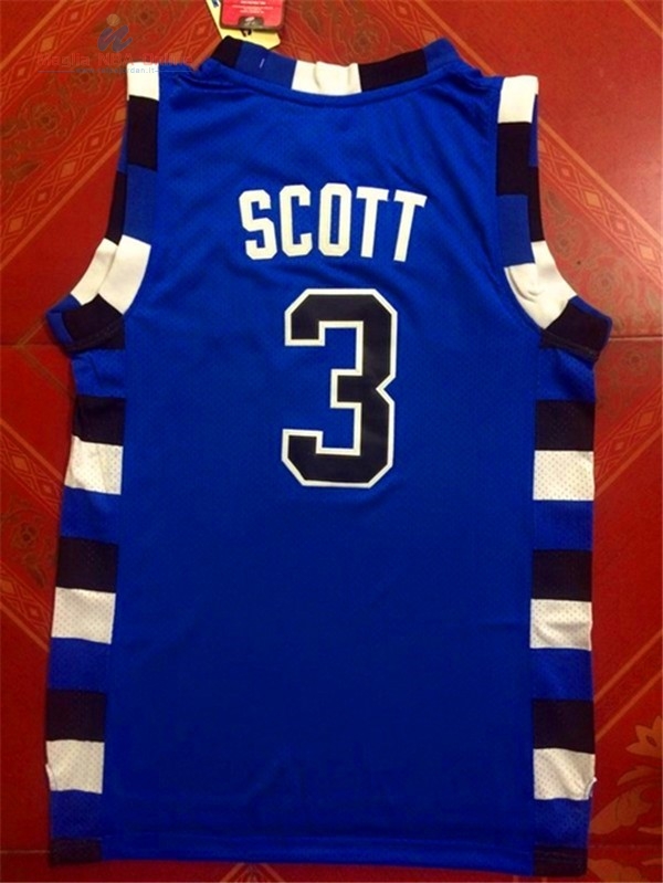 Acquista Maglia NBA Pelicula Basket Tree Hill #3 Scott Blu