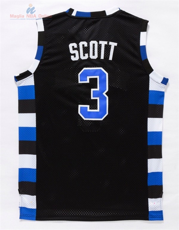 Acquista Maglia NBA Pelicula Basket Tree Hill #3 Scott Nero