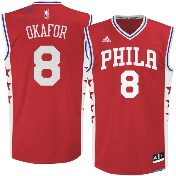 Acquista Maglia NBA Philadelphia Sixers #8 Julius Erving Rosso