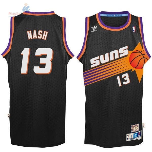 Acquista Maglia NBA Phoenix Suns #13 Steve Nash Nero