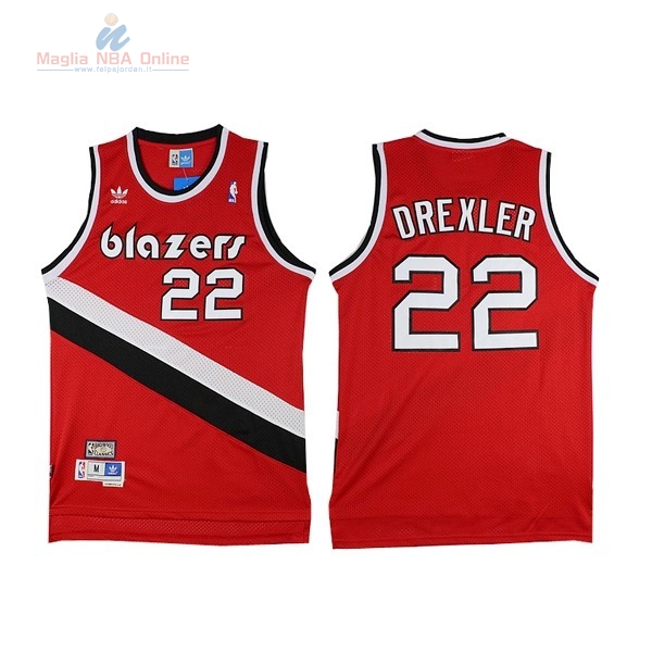 Acquista Maglia NBA Portland Trail Blazers #22 Clyde Drexler Rosso