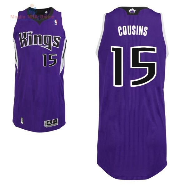 Acquista Maglia NBA Sacramento Kings #15 DeMarcus Cousins Porpora