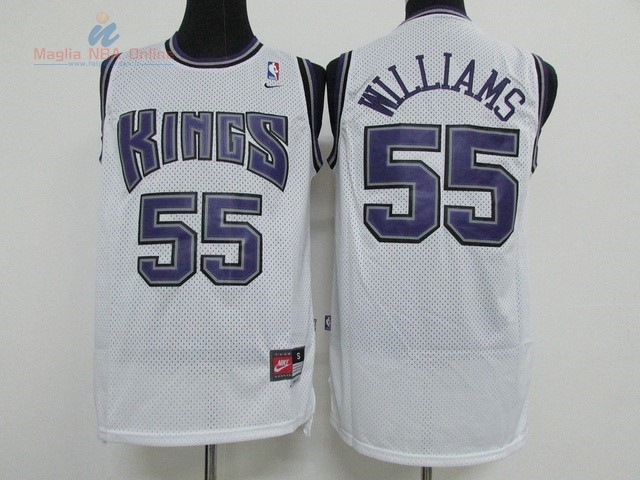 Acquista Maglia NBA Sacramento Kings #55 Jason Williams Bianco