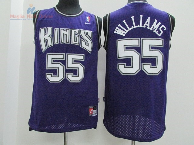 Acquista Maglia NBA Sacramento Kings #55 Jason Williams Porpora