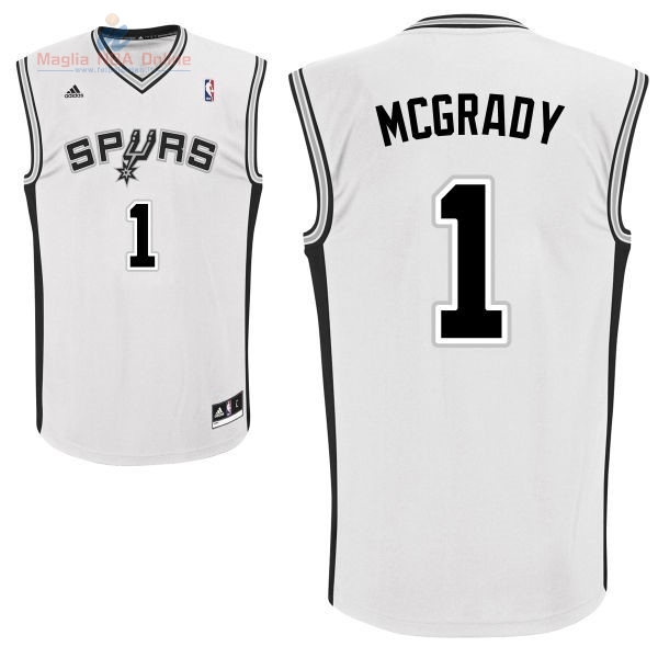 Acquista Maglia NBA San Antonio Spurs #1 Tracy McGrady Bianco