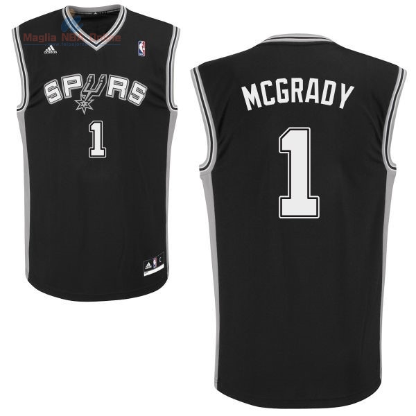 Acquista Maglia NBA San Antonio Spurs #1 Tracy McGrady Nero