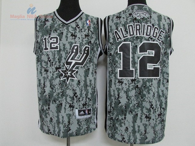 Acquista Maglia NBA San Antonio Spurs #12 LaMarcus Aldridge Verde