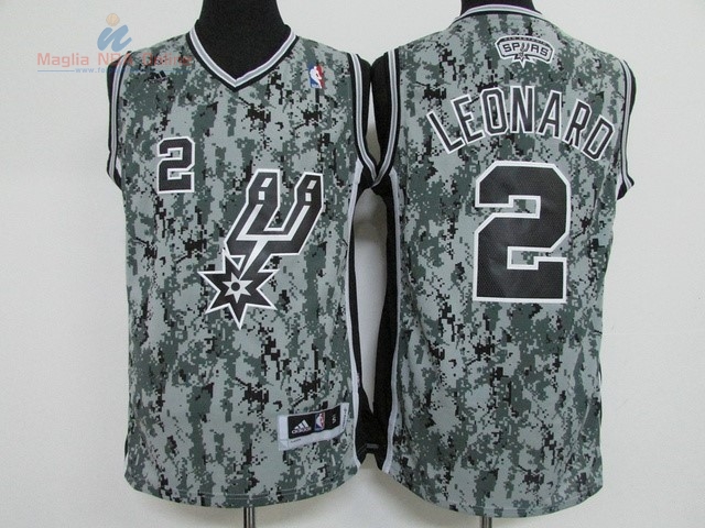 Acquista Maglia NBA San Antonio Spurs #2 Kawhi Leonard Verde