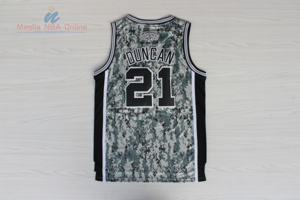 Acquista Maglia NBA San Antonio Spurs #21 Tim Duncan Verde