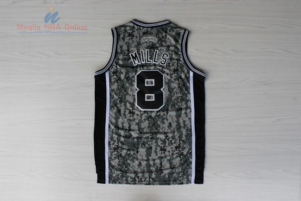 Acquista Maglia NBA San Antonio Spurs #8 Patty Mills Verde