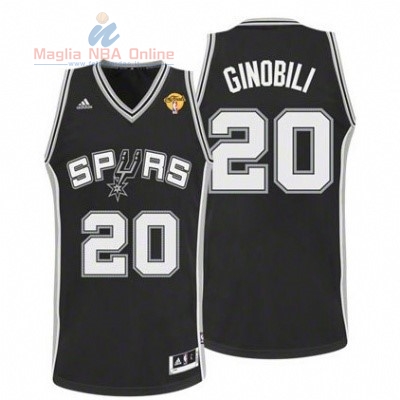 Acquista Maglia NBA San Antonio Spurs Finale #20 Ginobili Nero