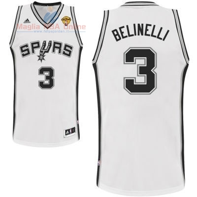 Acquista Maglia NBA San Antonio Spurs Finale #3 Belinelli Bianco