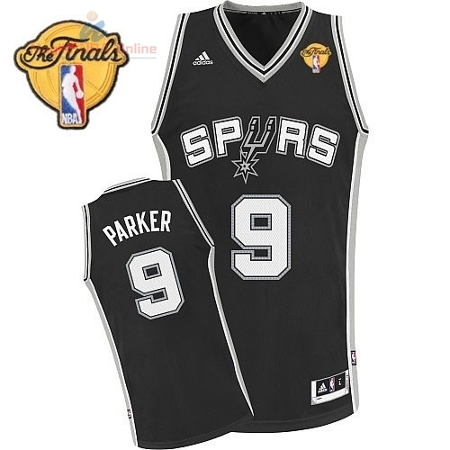 Acquista Maglia NBA San Antonio Spurs Finale #9 Parker Nero