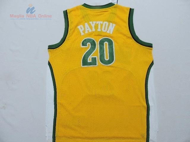 Acquista Maglia NBA Seattle Supersonics #20 Gary Payton Giallo