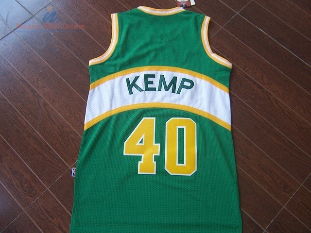 Acquista Maglia NBA Seattle Supersonics #40 Shawn Kemp Verde