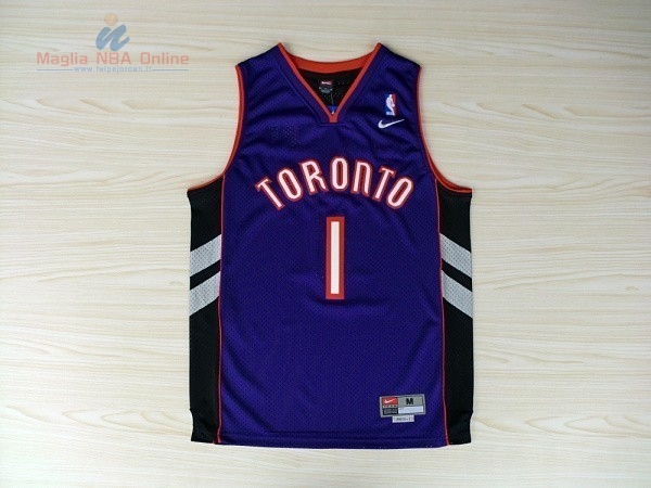 Acquista Maglia NBA Toronto Raptors #1 Tracy McGrady Blu