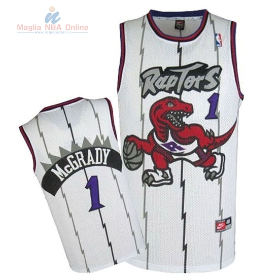 Acquista Maglia NBA Toronto Raptors #1 Tracy McGrady Retro Blu