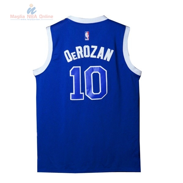 Acquista Maglia NBA Toronto Raptors #10 Demar DeRozan Blu