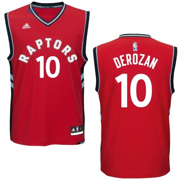 Acquista Maglia NBA Toronto Raptors #10 Demar DeRozan Rosso