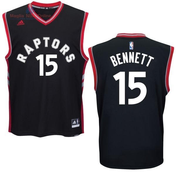 Acquista Maglia NBA Toronto Raptors #15 Anthony Bennett Nero